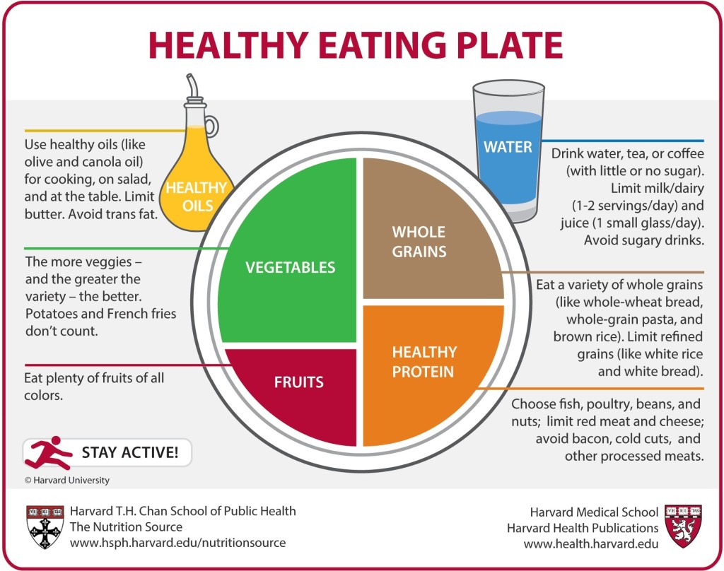 Healthy portions of food per meal